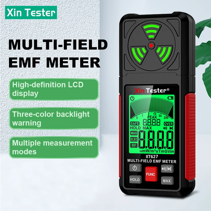 

Цифровой тестер XT627, устройство для чтения магнитных полей с электромагнитным излучением, портативный радиочастотный предупредительный прибор