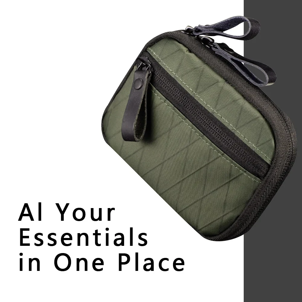 Outdoor Multi-functional EDC Tool Organizer Bag, Tactical Large-capacity Card Key Storage Bag, Bicycle Waist Bag