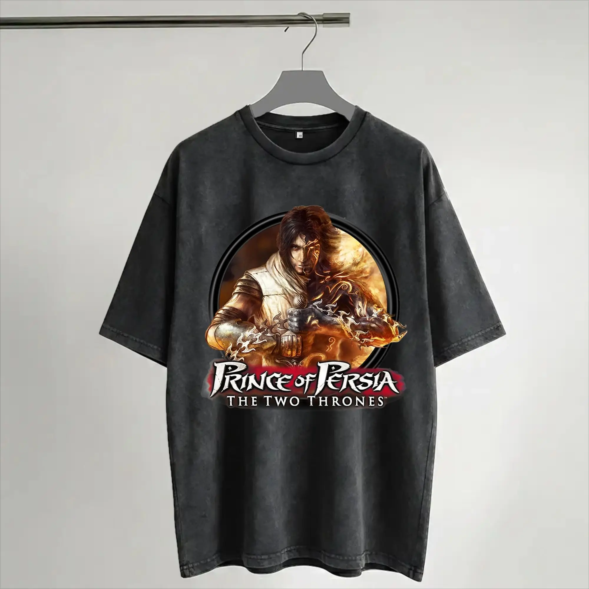 2026 Prince of Persia Washed Shirt Outfit Oversize T-Shirts  Men Women Tees