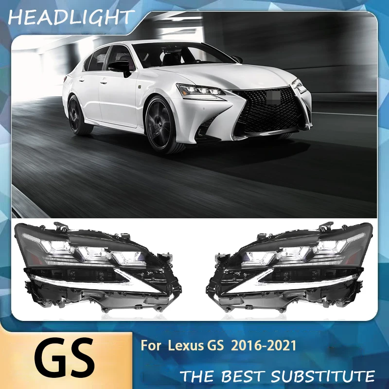 Car Lights For Lexus GS GS250 GS350 Headlights 2016-2021 LED Projetor Headlamp Daytime Running Light Automotive Accessories