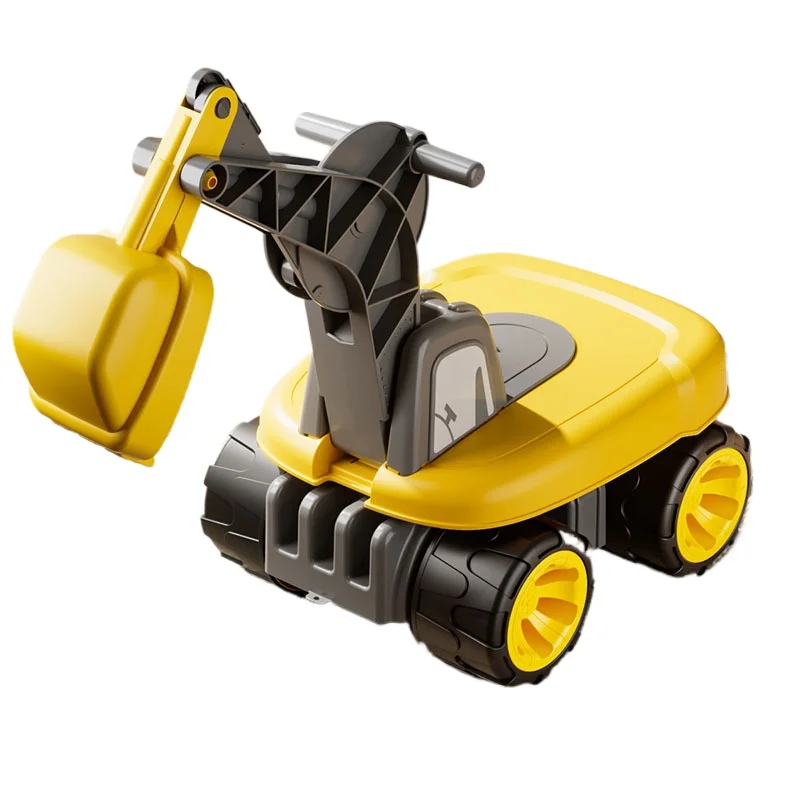 Children's Toys Can Ride The Engineering Car Big Foot Sliding Large Excavator To Dig The Soil Children's Toy Walker