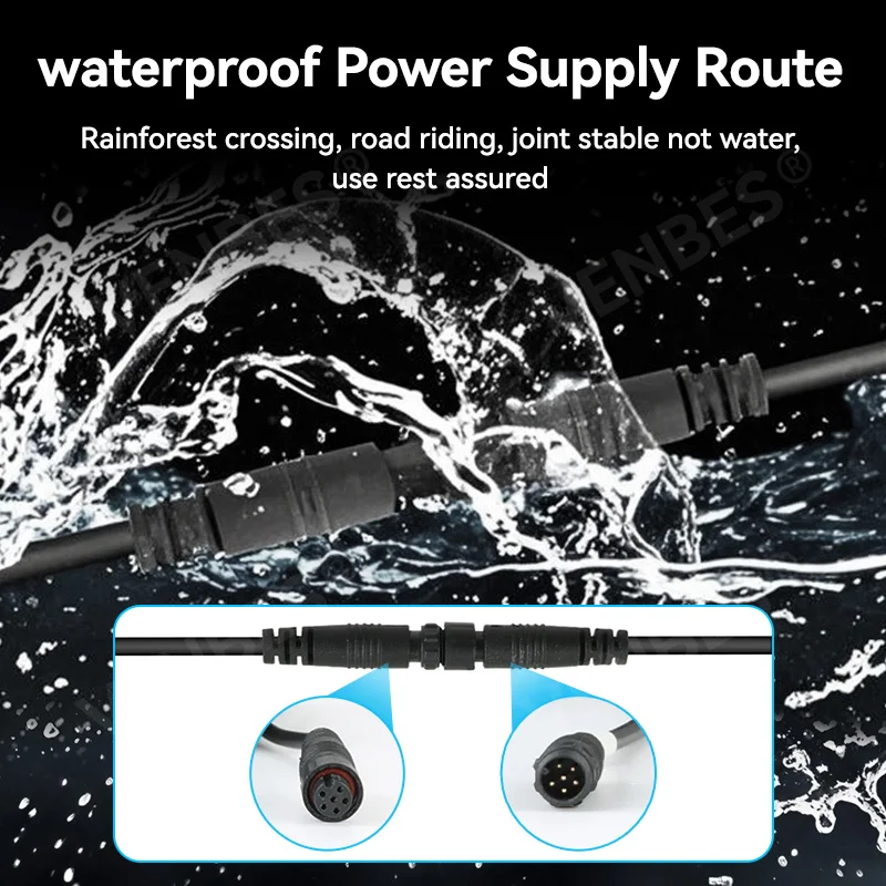 VENBES Carplay Motorcycle Universal 6.25 بوصة Navigation Carplay Android Auto Bluetooth IP67 شاشة مقاومة للماء