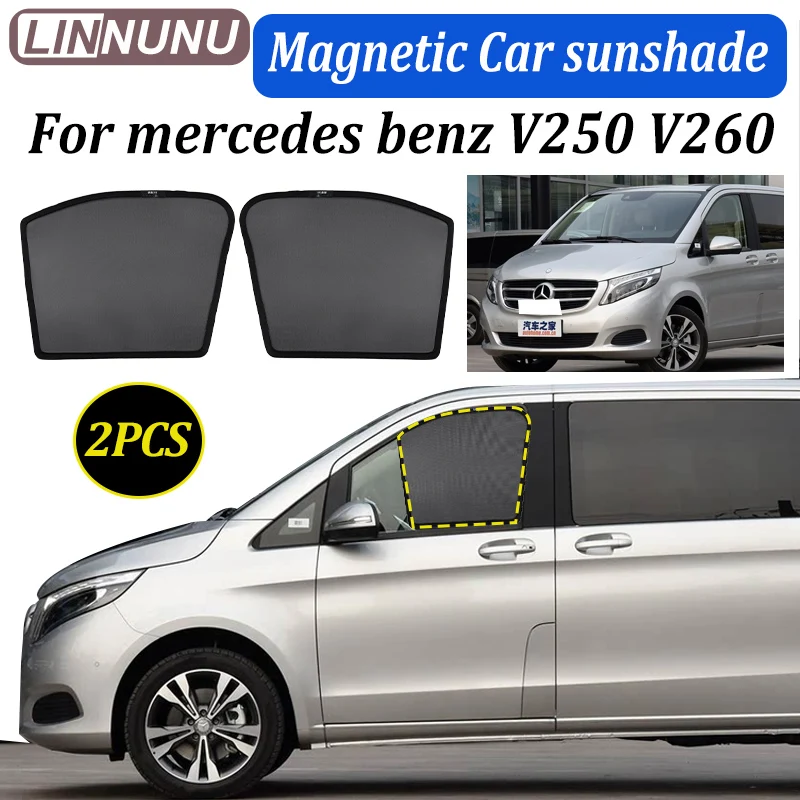 

LINNUNU для mercedes benz V250 Vito V260 L магнитный автомобильный солнцезащитный козырек, оконная занавеска, сетчатый блок, солнечный свет, аксессуар для интерьера, солнцезащитный крем
