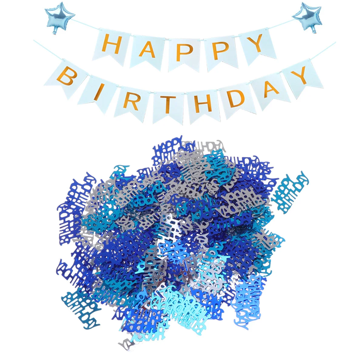 

1Pack 15G Blue Silver Birthday Party Confetti High Quality Table Decor Supplies Easy Warm Atmosphere Creation