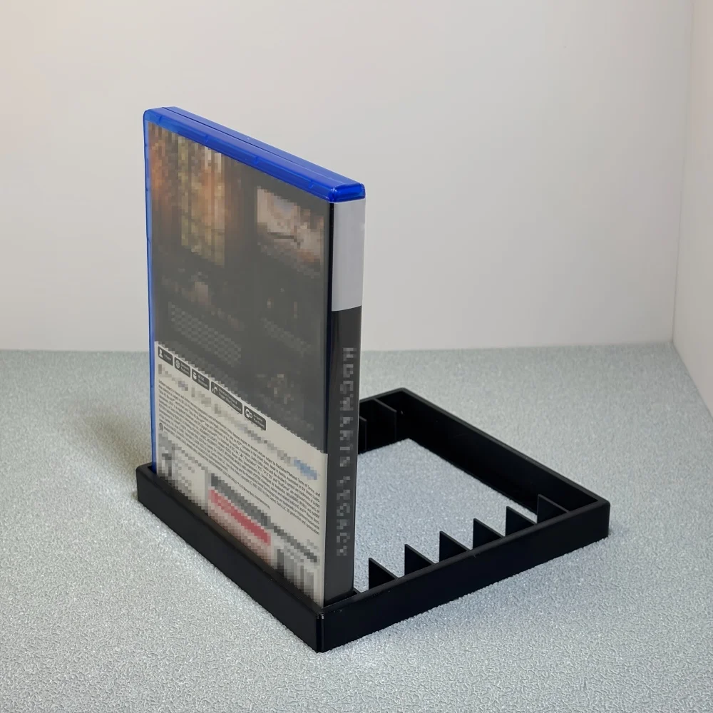 Multi-functional Game Cartridge Storage Rack Black Plastic Game Disc Storage Rack CD Memory Card Display Stand Home Accessories - view 3
