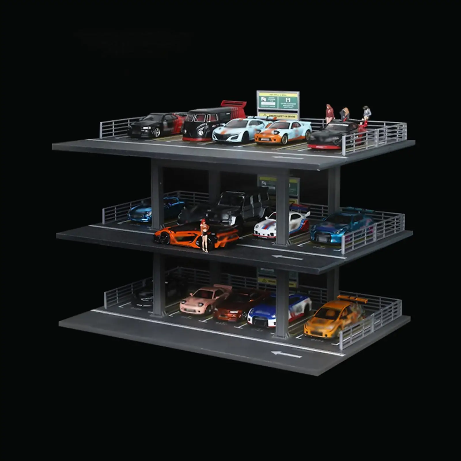 

1/64 Scale Diecast Model Car Display Case,Car Garage Display Case,Vehicle Model Case,Tabletop Decor for Sports Car Collectors