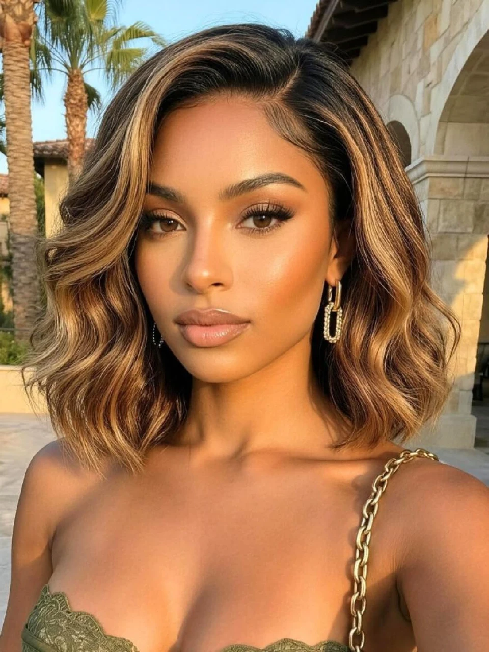 Highlight Short Bob Human Hair Lace Wigs For Women Colored 100 Human Hair Wigs Brazilian Preplucked13x4 Body Wave Lace Front Wig