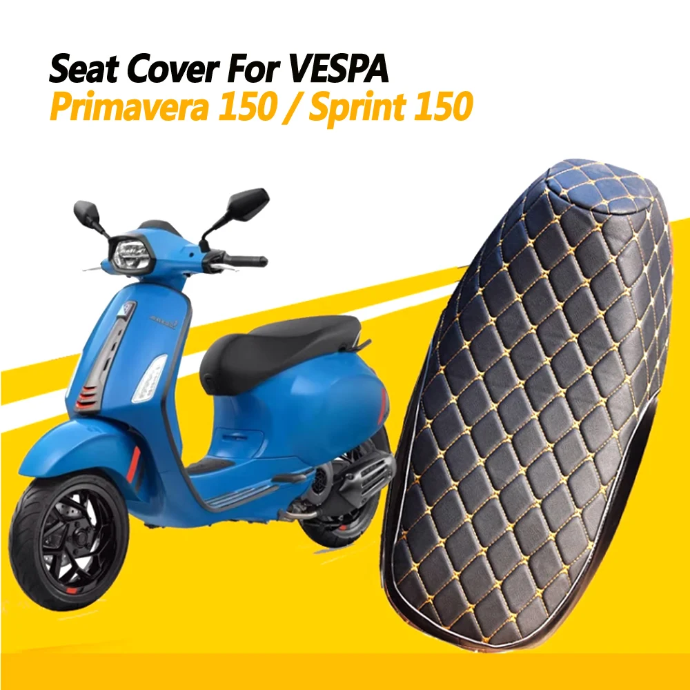 For VESPA Primavera 150 Sprint 150 High quality Seat Cover Waterproof Sunscreen Seat Cover Thickened Leather Seat Cover