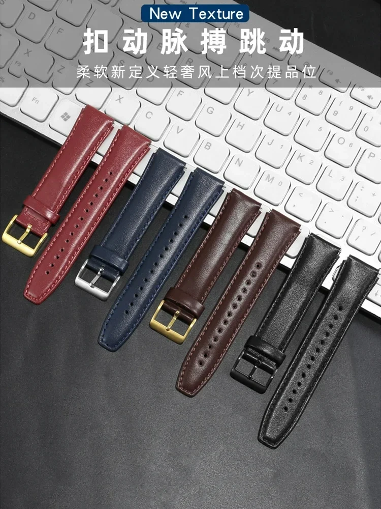 Adapted To Replace Huawei B5 Bracelet Watch with Leather Original Sports Smart Business Men and Women To Replace Mocha Brown.