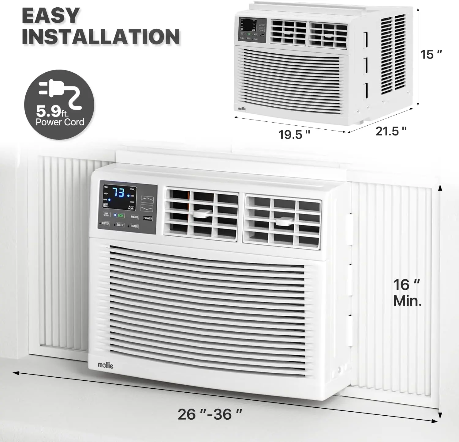 Evaporative Air Cooler With 4 Ice Packs And Remote, 80° Oscillation 3 Speeds 3 Modes, Cooling Fan That Blow Cold Air