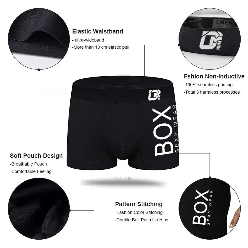 Orlvs-Two 4Pcs Man Underpants Boxershorts Cotton Men Boxers Male Breathable Underwear Men\'s Panties Soft Boxer OR212