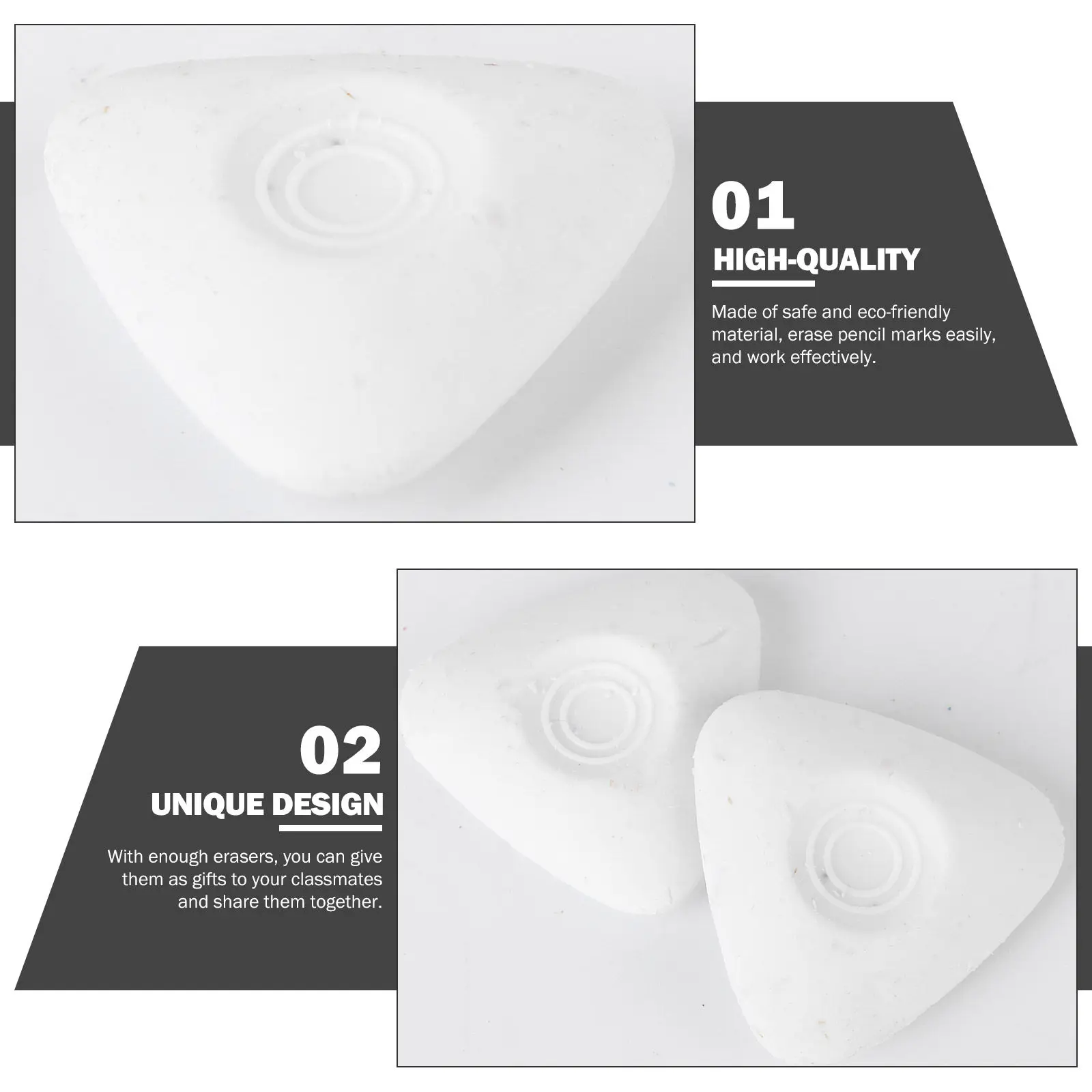 

6Pcs High-Light Erasers Assorted Shapes for Art Sketching Painting Drawing Professional Artist Pencil Sketching Eraser