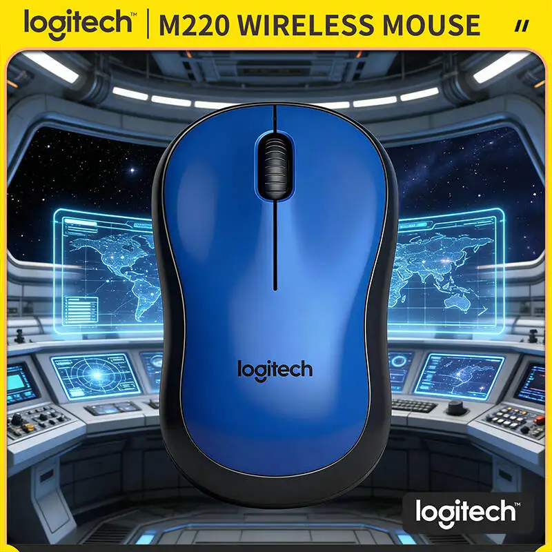 

Logitech M220 Wireless Silent Mouse 2.4GHz USB Nano Dongle 1000 DPI Accurate Tracking 18-Month Battery For PC Mac Laptop