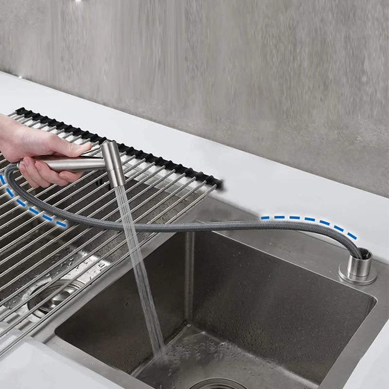 Multifunction Handheld Toilet Bidet Shattaf Spray Stainless Steel Sprayer for Kitchen Sink