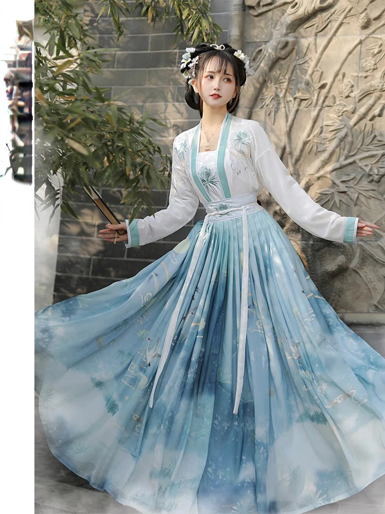 Nuovo Costume tradizionale cinese Hanfu gonna fata principessa femminile elegante tendenza moda ragazza vestito retrò asiatico Cosplay