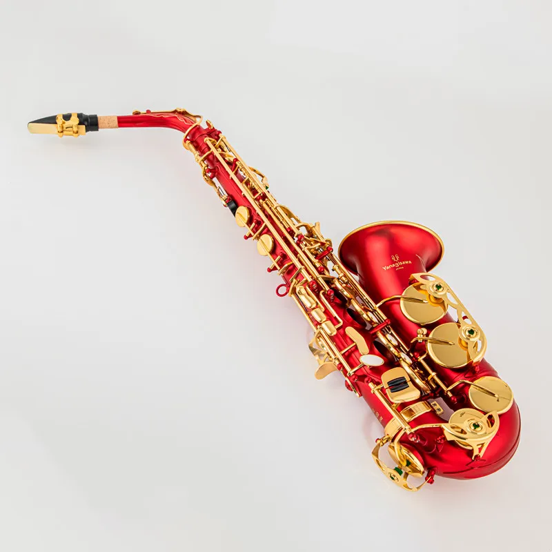 New Japan Retro Eb Alto Saxophone Unique Matte Black red blue purple Plated Carved Surface E Flat Instrument Sax With Case