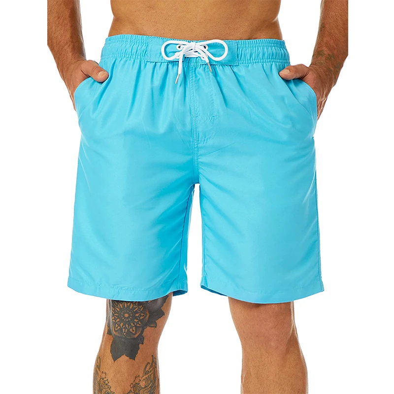 

Casual Board Shorts Men Summer Hawaii Beach Shorts 3D Print Pure Color y2k Swim Trunks Swimsuit homme 2023 Cool Surf Ice Shorts