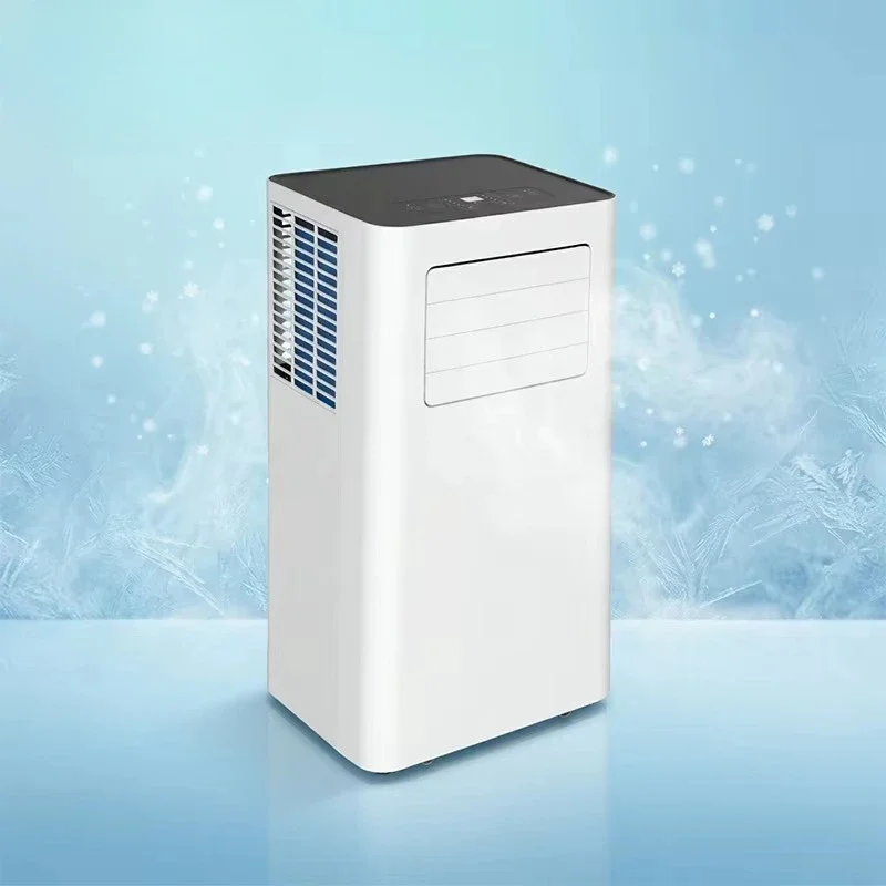 9000BTU Low Noise Energy Saving Portable Air Conditioner With Wheels, Cooling Heating For Living Room