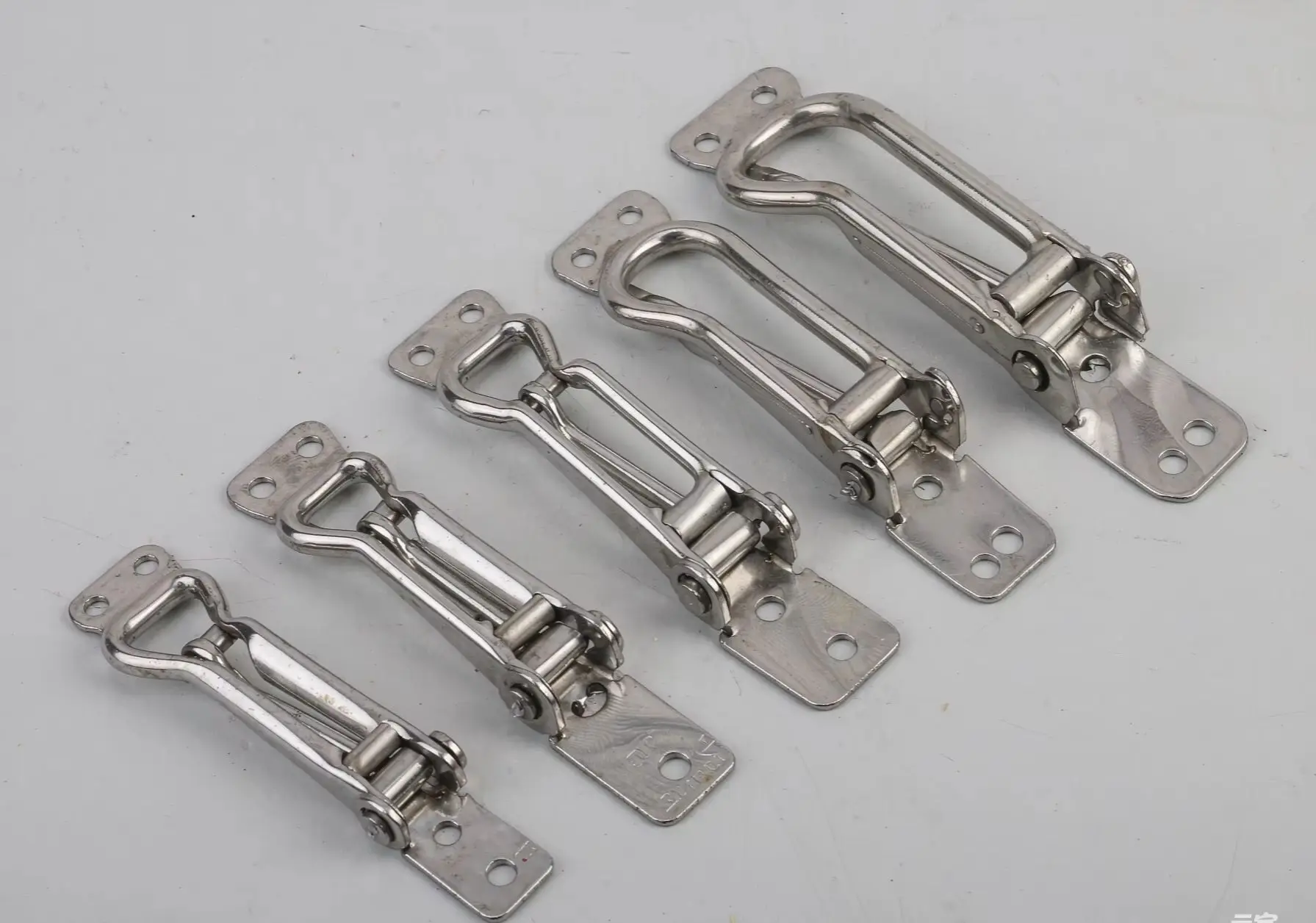 304 Stainless Steel Toggle Latch Catch Adjustable Hasp Lock Quick Release Clamp for Cabinet Boxes Furniture Door Hardware