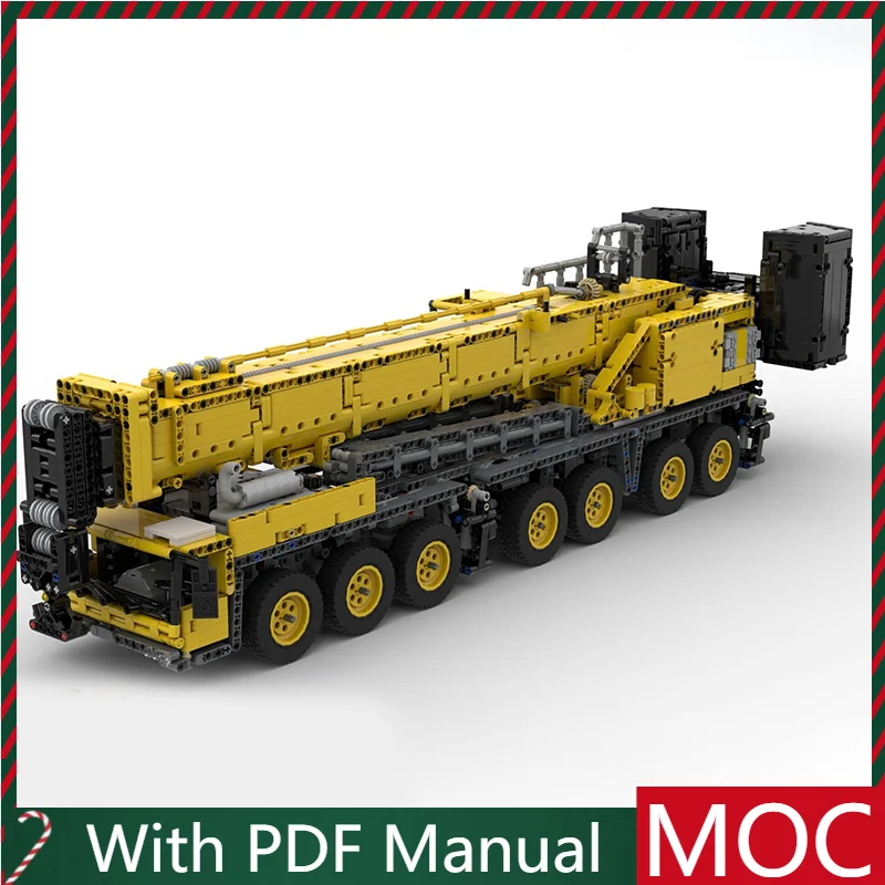 

4790 шт. высокотехнологичные механические MOC на заказ тяжелый мобильный кран модель строительные блоки детская креативная сборка игрушки Рождественский подарок