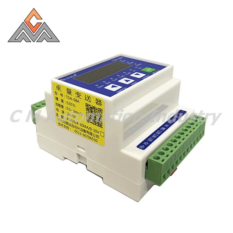 TDA-08A Brand New AUTODA Rail Type Weighing Force Transmitter Weight Sensor Signal Amplifier 485 Communication