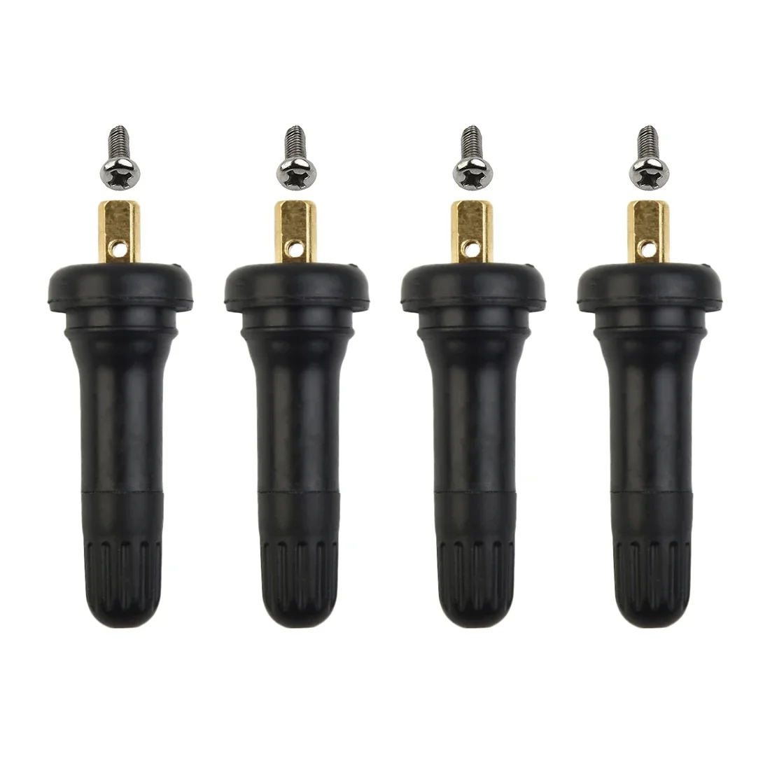 4Pcs Rubber Car Auto Valve Stems TPMS Tire Pressure Monitoring System Kit For Buick For Ford For Cadillac Tire Tool Accessories