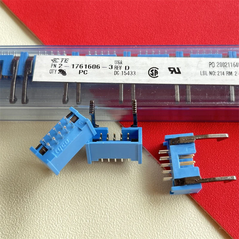 1 шт. 2- 1761606 -3 импортного разъема Tyco с интервалом 2,54 мм, 10P, штекер, оригинальный