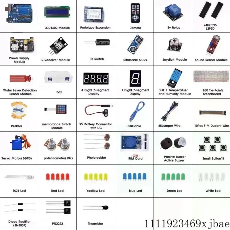 Basic Starter Kit for WiFi IoT Development Board, Compatible with Most DIY Controllers, Project Learning Kit with Tutorials