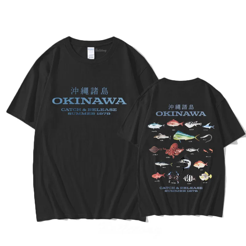 Okinawa T-shirt for Spring/Summer Casual Cotton Tee-shirt Short Sleeve High Quality Gothic Tshirt Sudaderas Vintage O-neck Tops