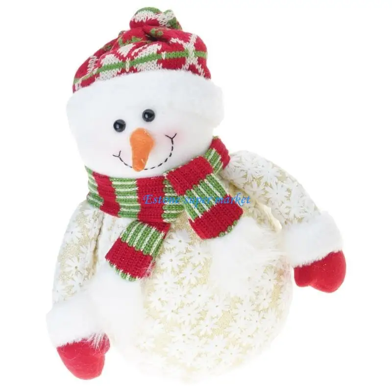 

090B Christmas Figurines Foam Snowman Ornaments Xmas Tree Statue Home Decoration