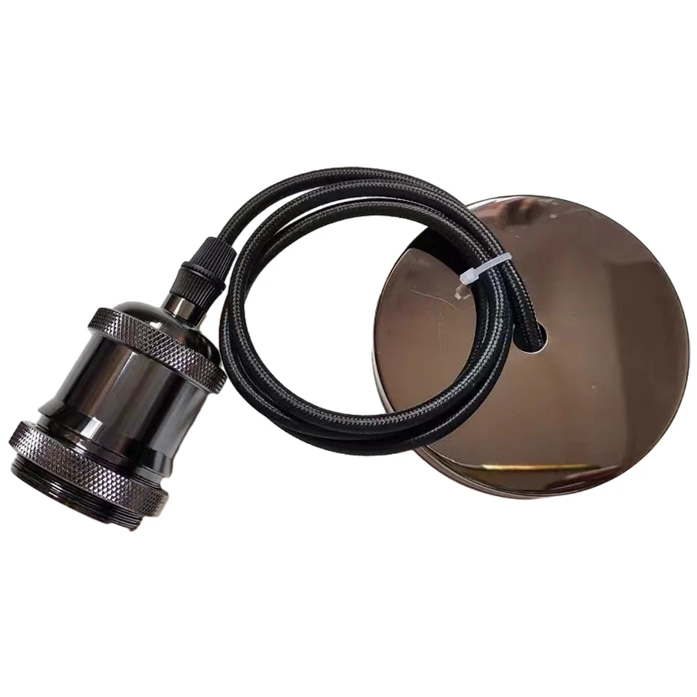 Vintage Edison Lamp Base AC110V-220V Pendant Light Holder 1M Cable Pendant Light Base Socket DIY Retro Hanging Lamp Accessories