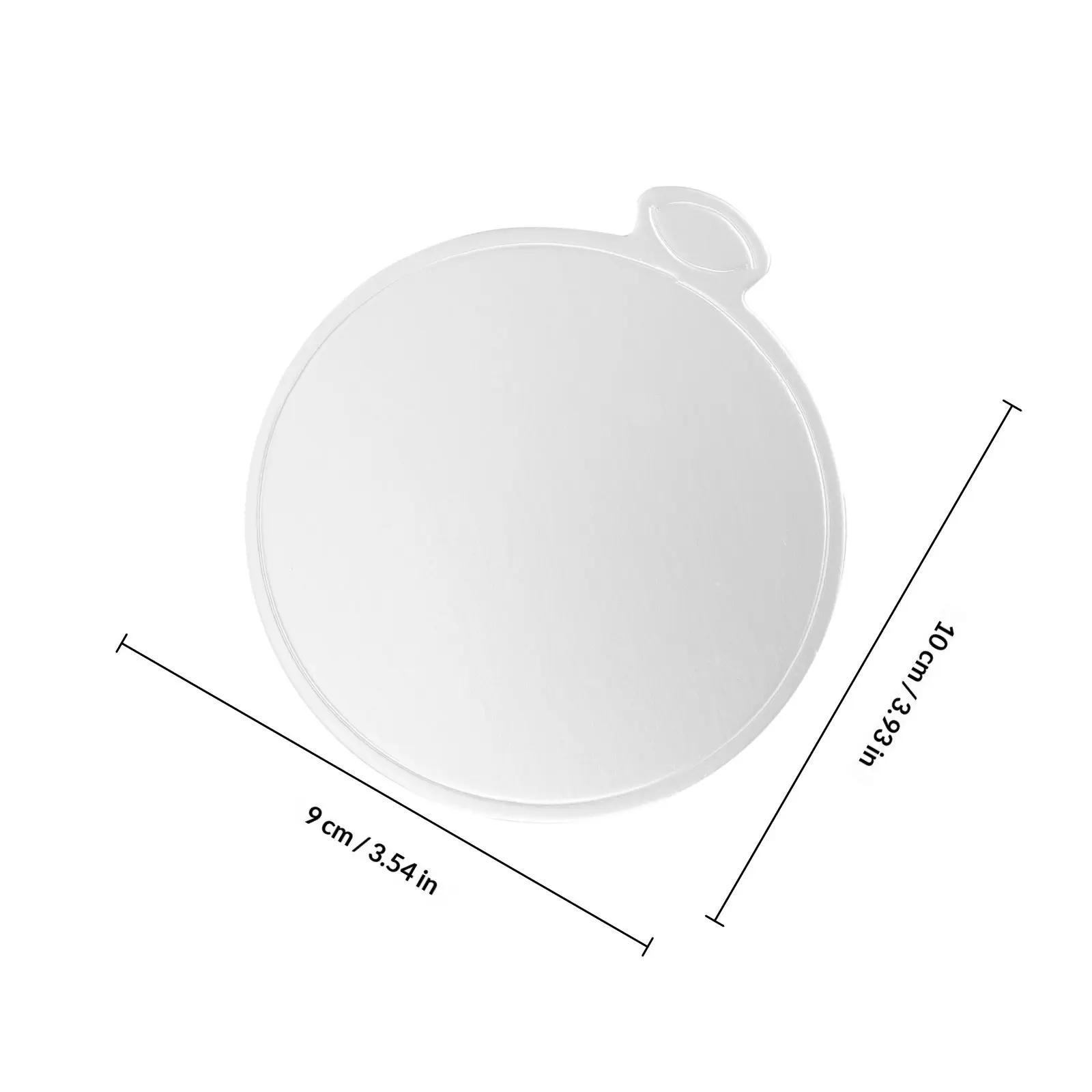 100Pcs Dessert Boards Silver Exquisite Cake Bottom Boards Thickened Round Cardboard Cake Pads for Holiday Celebrations Food