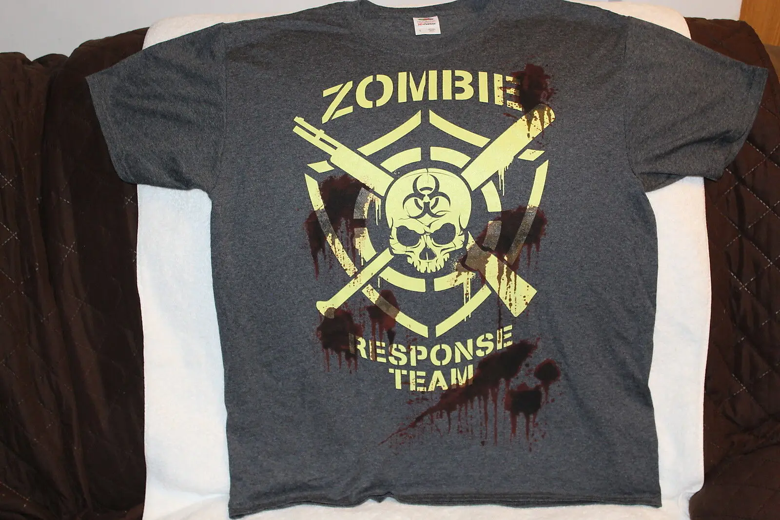 ZOMBIE RESPONSE TEAM SKULL BIOHAZARD T-SHIRT