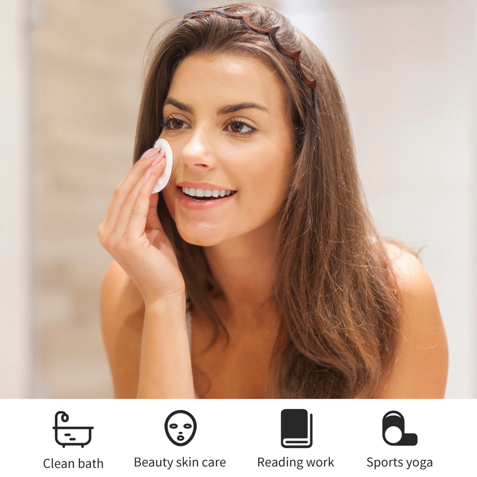 

3Pcs Glow Reindeer Antler Hair Hoops Creative Headband Christmas Party Woman Fashion Hair Band Elegant Headdress