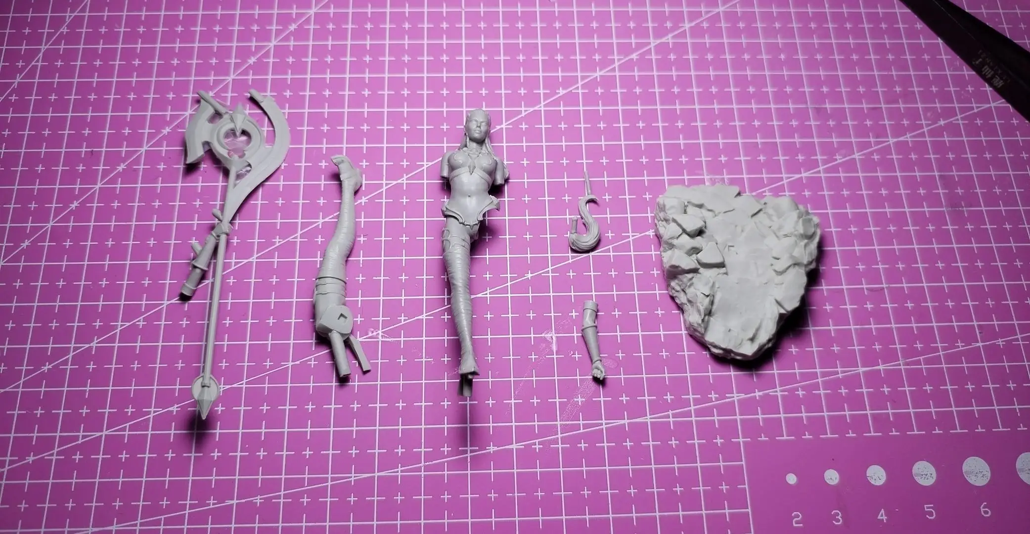 Figurine modèle GK 1/24 résine, kit non assemblé et non peint