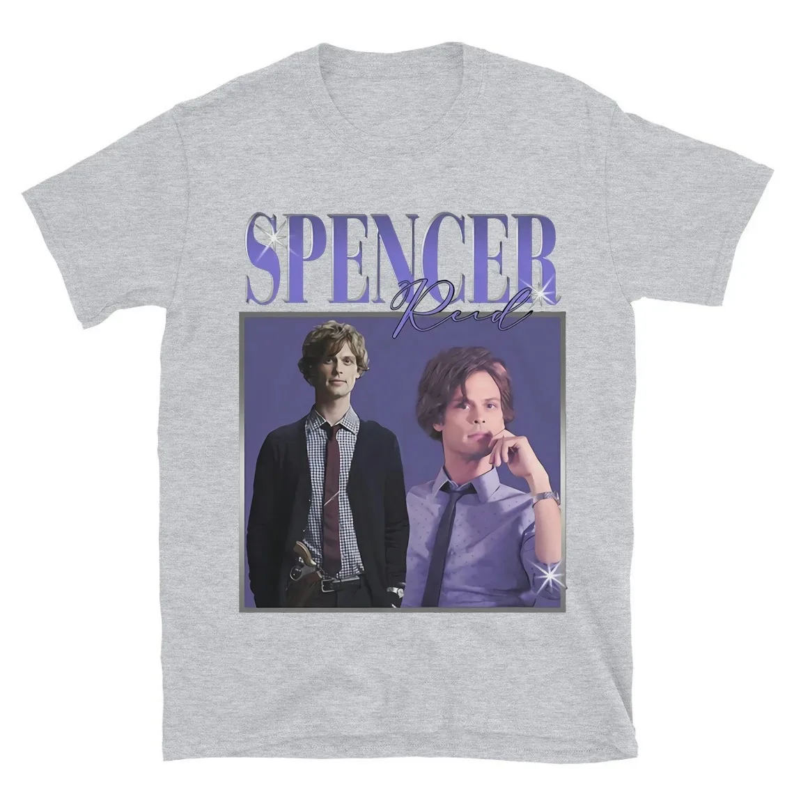 Streetwear Harajuku Vintage Spencer Reid T-shirt Criminal Minds TV Series Homage Matthew Gray Gubler Tv Show Inspired Fans Tees