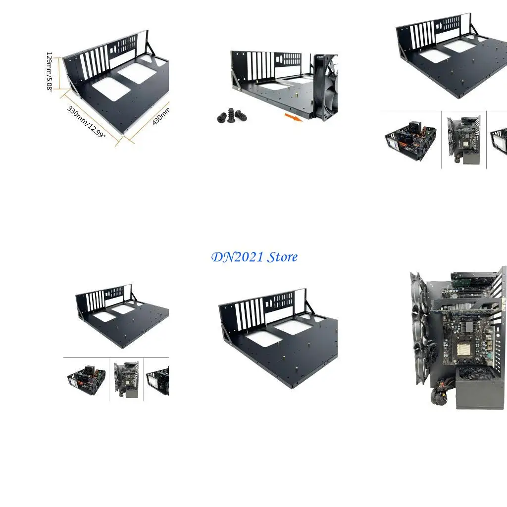 F3KE Mining Rig Case Frame Holder Graphics Card Case Insulation for Computer Case