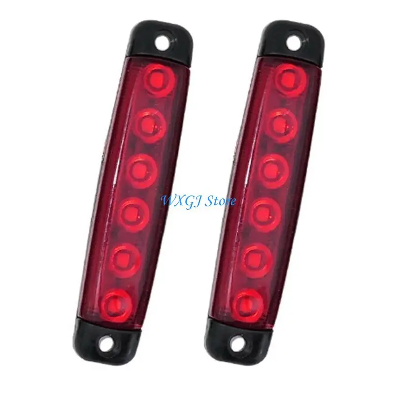 

37JE 12-24V 6 LED Rear Light for Truck Trailer Side Marker Turn Lamp