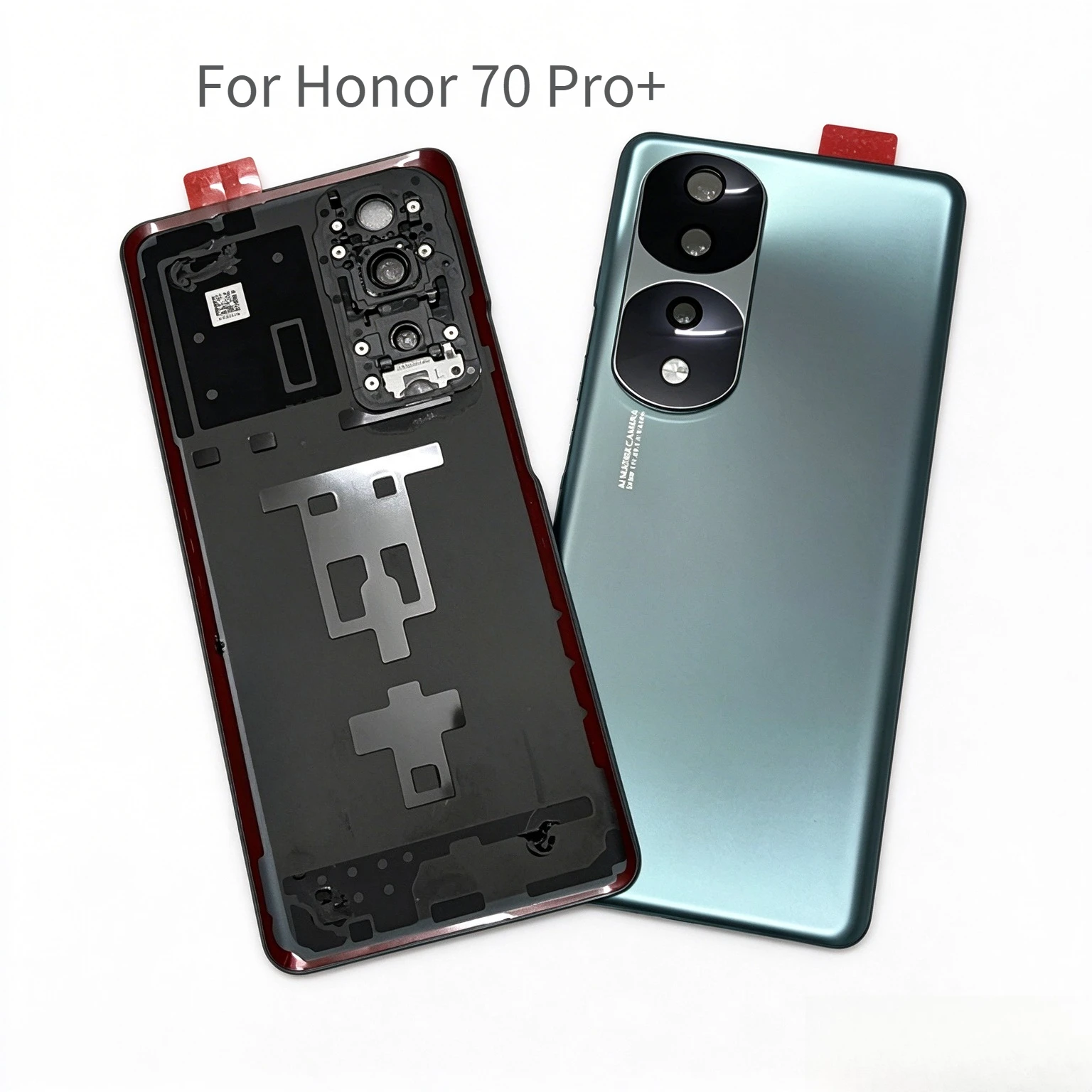 A+ Back Battery Cover Housing For Honor 70 Pro+ 70Pro Plus Rear Case + Camera Frame Glass Lens + Adhesive Phone Lid Shell