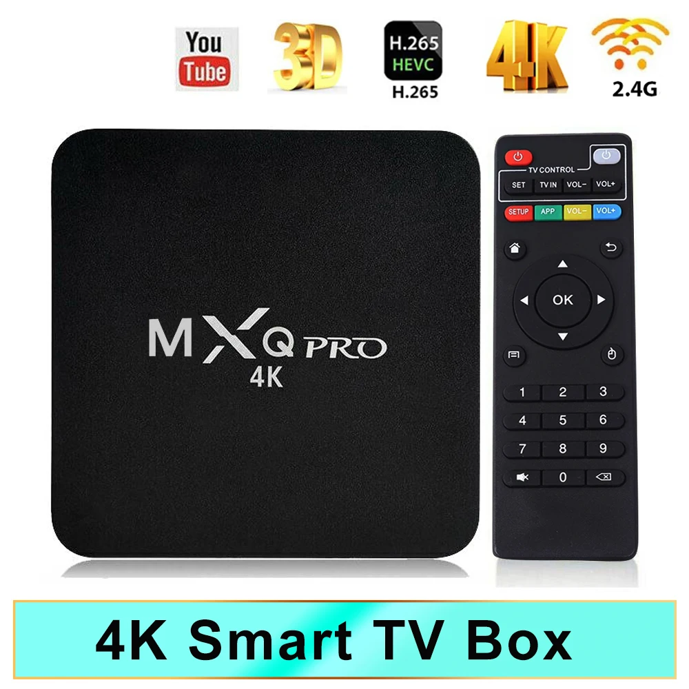 2024 Android10 스마트 TV 박스 MXQ-PRO 홈 시어터 TV 4K HDR10 2G 16G YouTube 3D 비디오 스트리밍 미디어 플레이어 Best5 2024 Android10 스마트 TV 박스 MXQ-PRO 홈 시어터 TV 4K HDR10 2G 16G YouTube 3D 비디오 스트리밍 미디어 플레이어 Best5
