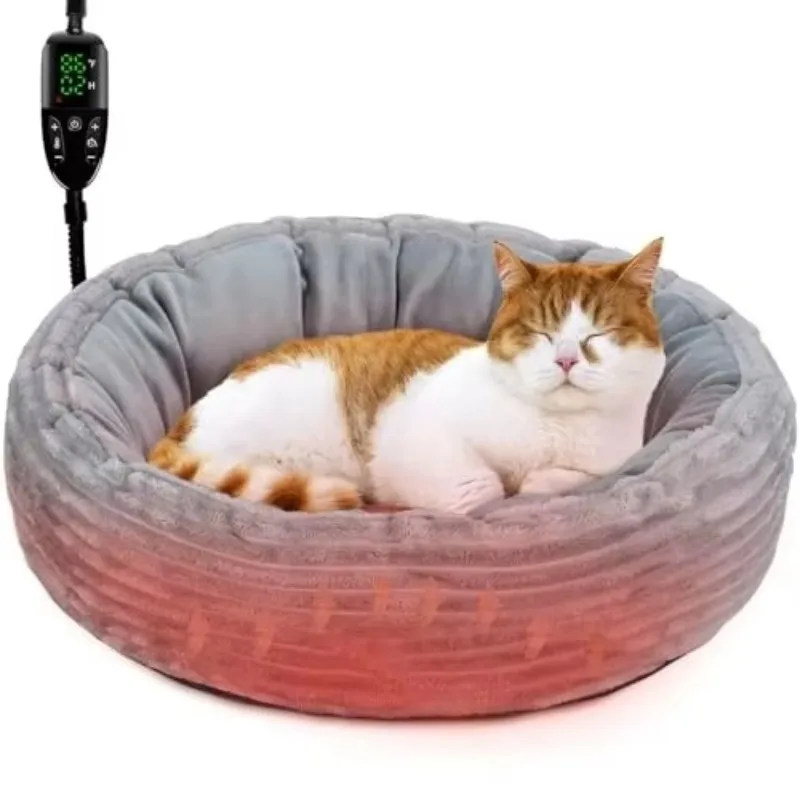 solid-indoor-use-washable-calming-donut-pet-bed-heating-pad-electric-cat-heated-bed-for-small-pets-winter-pet-warming-bed-for