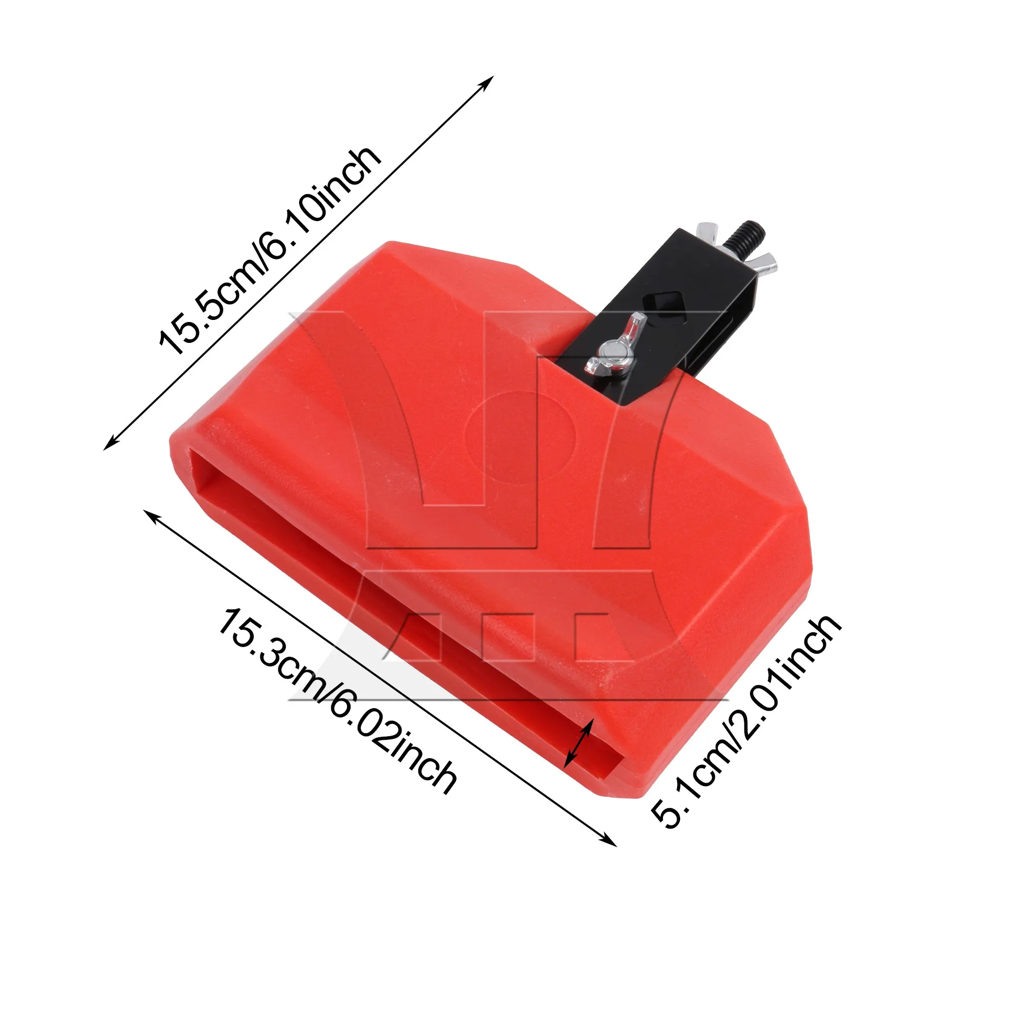 

YIBUY 2PCS Drum Block Plastic Percussion Instruments Block Integral Clam