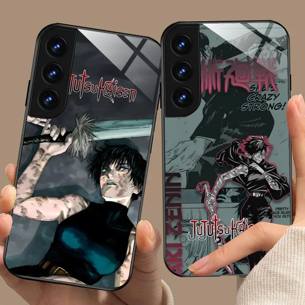 JJK Maki Zenin Phone Case for Samsung Galaxy A56 55 54 53 52 51 36 35 34 23 16 15 5G Glass Protective Cover