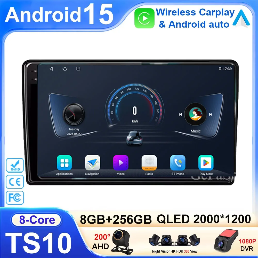 Car Android 15 For Renault Duster 2015 - 2021 For LADA Largus I 1 2021 No 2din Radio Stereo Head Unit Auto Screen Multimedia