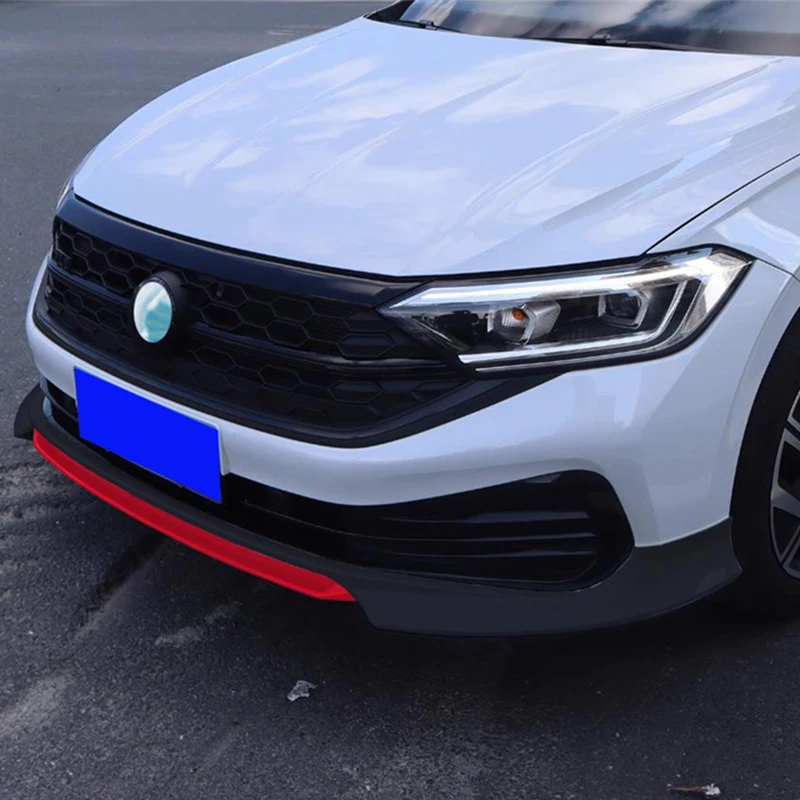 

Глянцевый черный, красный для Volkswagen Jetta 2023-2025 года, ABS, передний бампер, диффузор, разделитель губ, комплект кузова, аксессуары VW