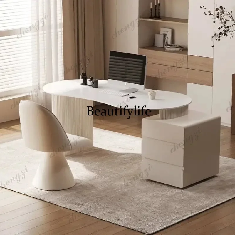 G153 Luxury Rectangular Computer Desks Storage Modern Notebook Organizer Gaming Desk Drawers Bedroom Mesas De Computador Furnitu