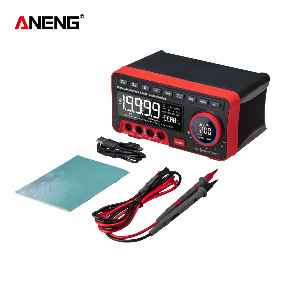 ANENG AN888S LCD Display Bench Type Digital Multimeters Volt Amp Ohm Capacitance Hz 19999 Counts Automatic Range Tester