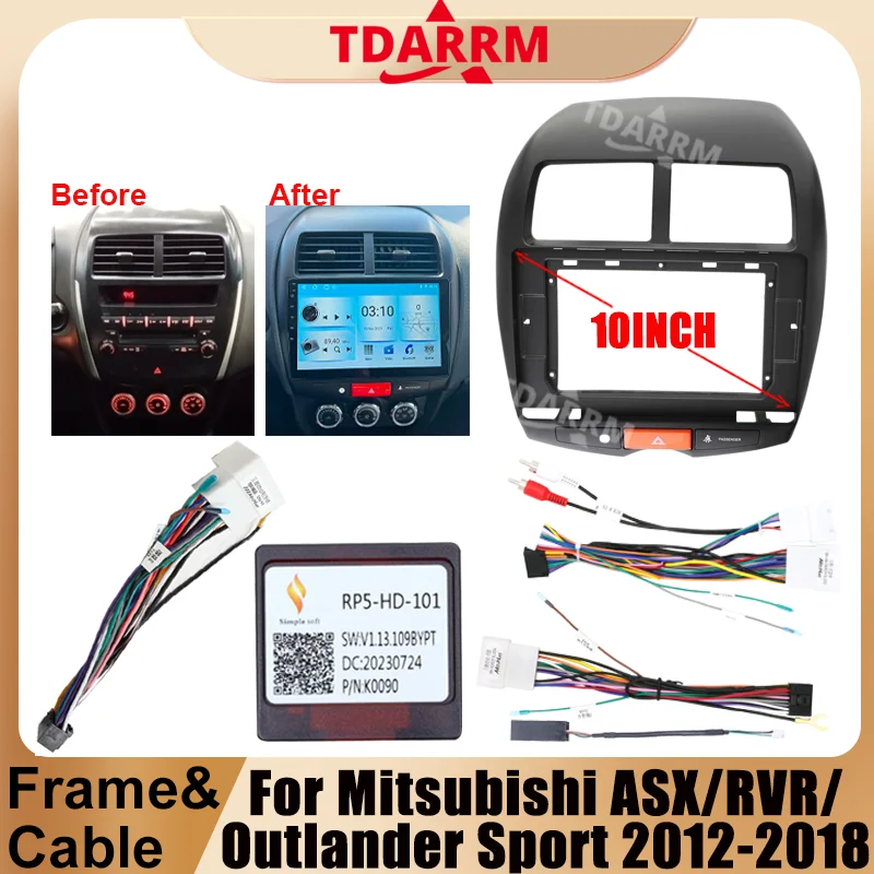 

Car Frame Fascia Adapter Android Radio Audio Dash Fitting Panel Kit For Mitsubishi ASX/RVR/Outlander Sport 2012-2018