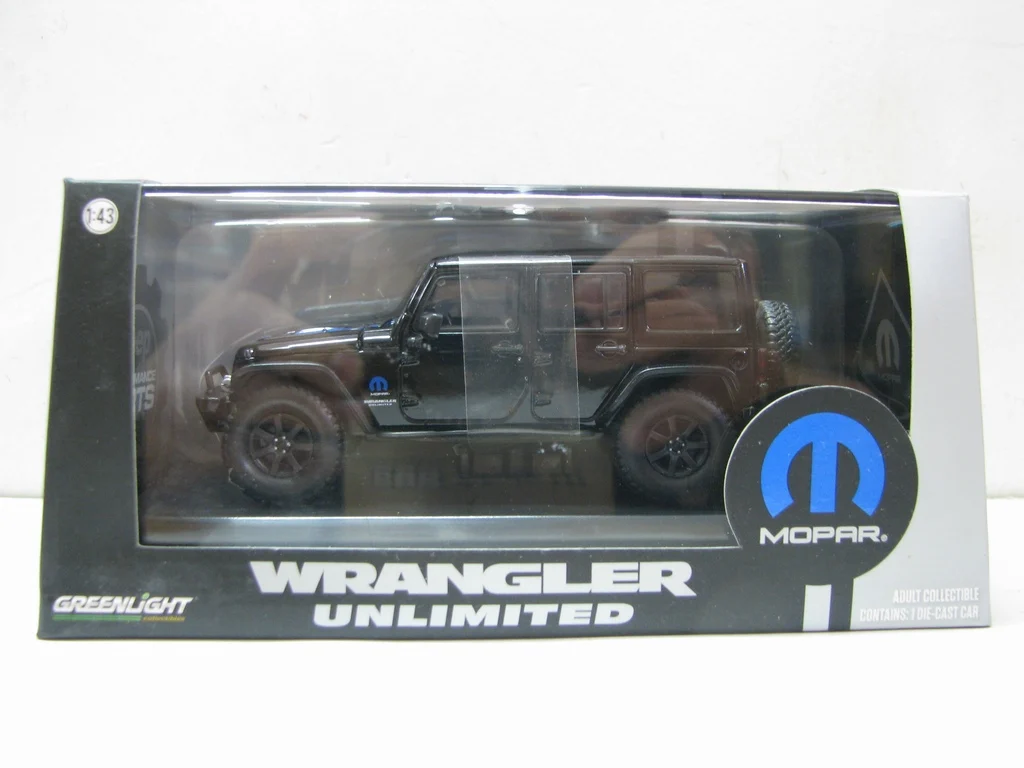 

Diecast 1:43 Scale GreenLight Jeep Wrangler Unlimited Mopar 2014 Alloy Car Model Collectible Toy Gift Souvenir Display Ornament