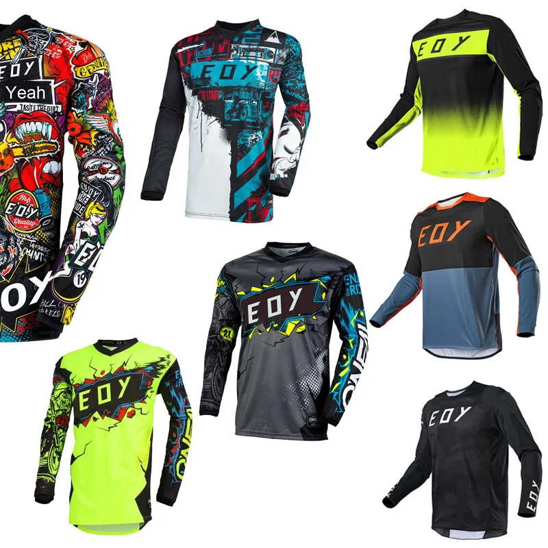 2025 Motocross Shirt Long Sleeve Men Downhill Jersey Off-Road Bicycle Racing T-Shirt Quick Dry Cycling Enduro Polera Mtb Jersey